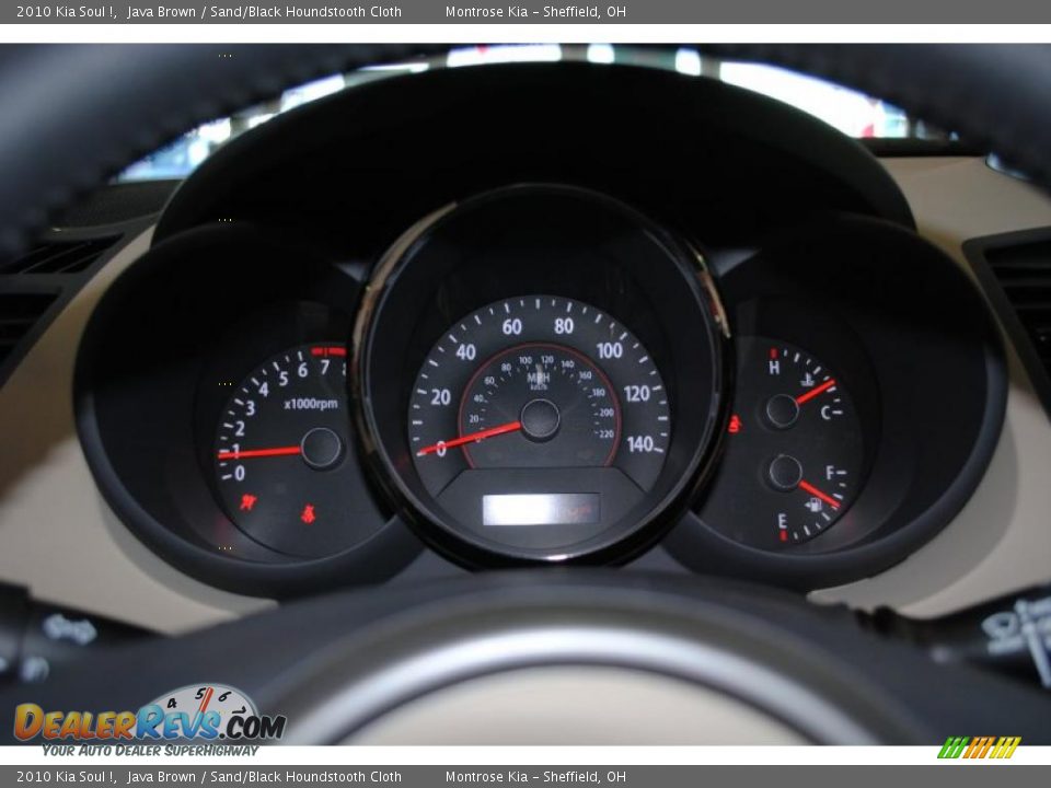 2010 Kia Soul ! Java Brown / Sand/Black Houndstooth Cloth Photo #33
