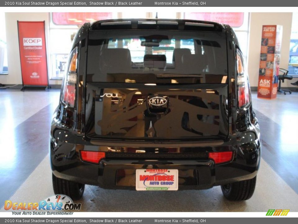 2010 Kia Soul Shadow Dragon Special Edition Shadow Black / Black Leather Photo #6