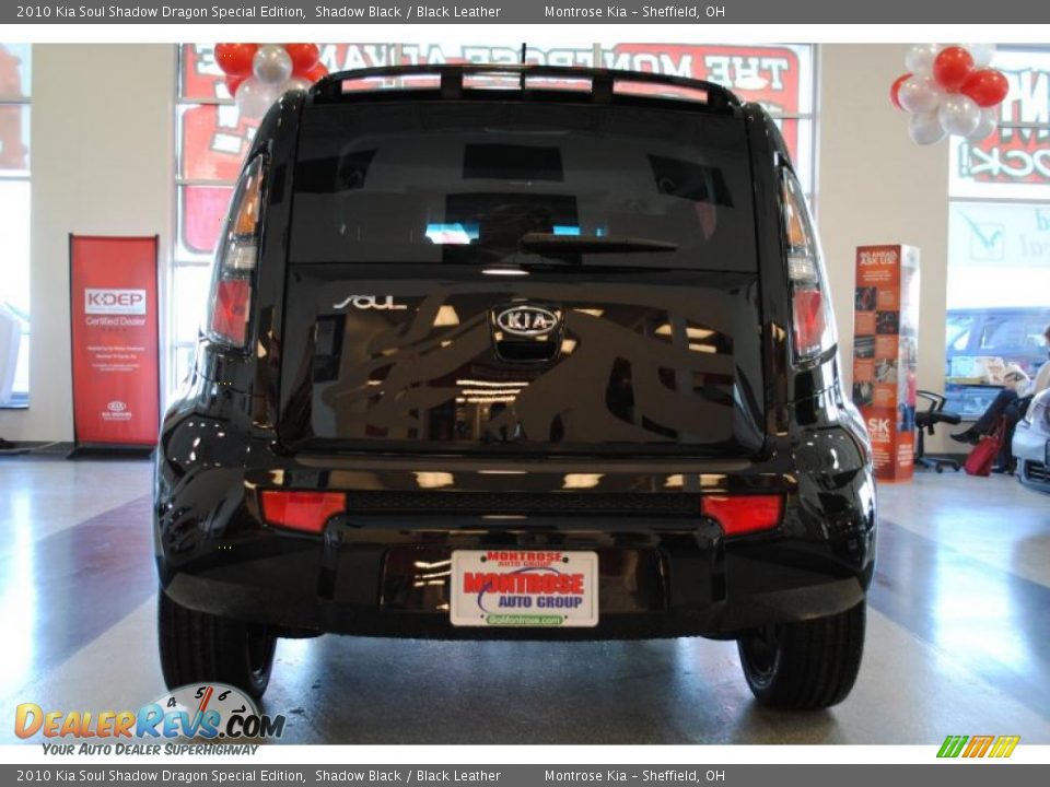 2010 Kia Soul Shadow Dragon Special Edition Shadow Black / Black Leather Photo #7