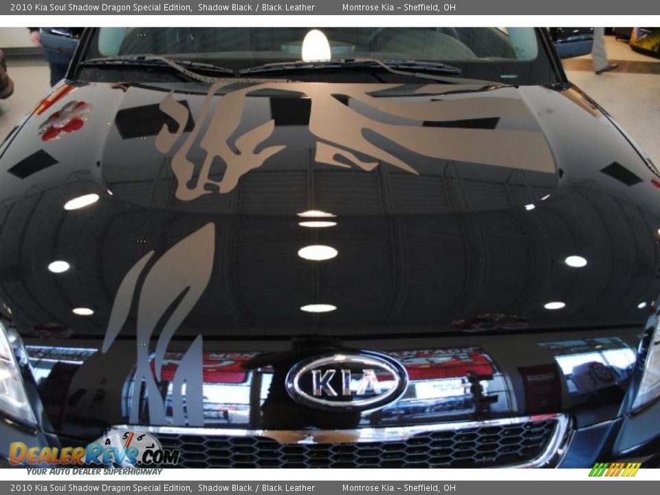 2010 Kia Soul Shadow Dragon Special Edition Shadow Black / Black Leather Photo #14