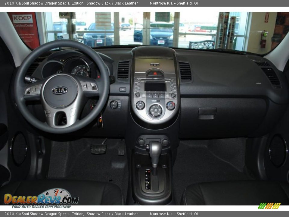 2010 Kia Soul Shadow Dragon Special Edition Shadow Black / Black Leather Photo #15