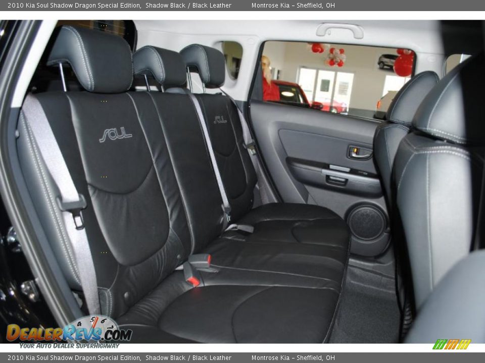 2010 Kia Soul Shadow Dragon Special Edition Shadow Black / Black Leather Photo #21