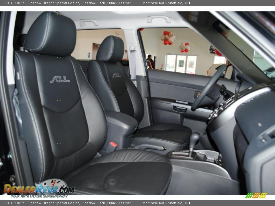 2010 Kia Soul Shadow Dragon Special Edition Shadow Black / Black Leather Photo #24