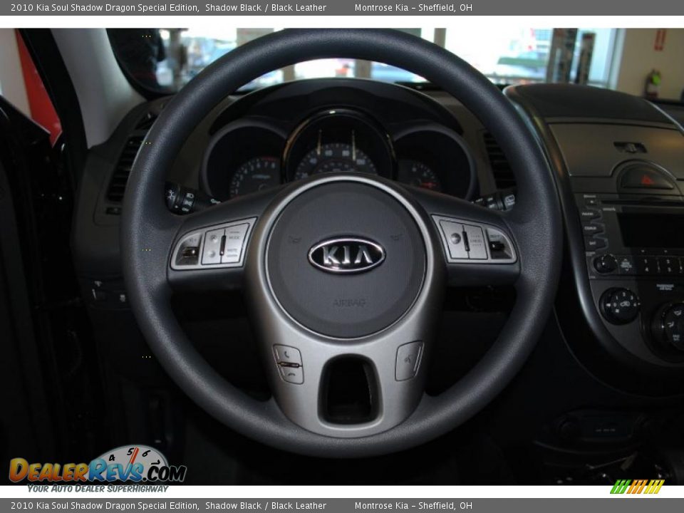 2010 Kia Soul Shadow Dragon Special Edition Shadow Black / Black Leather Photo #32