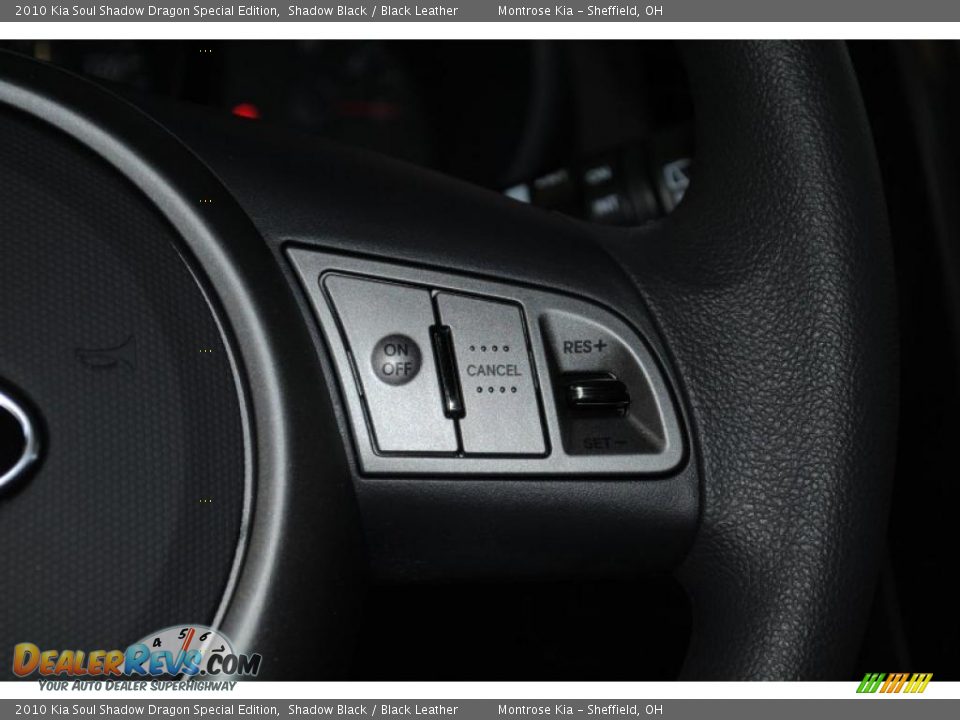 2010 Kia Soul Shadow Dragon Special Edition Shadow Black / Black Leather Photo #34