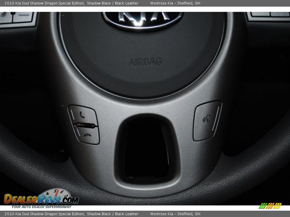 2010 Kia Soul Shadow Dragon Special Edition Shadow Black / Black Leather Photo #35