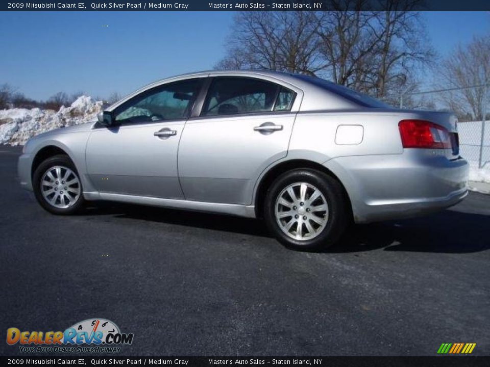 2009 Mitsubishi Galant ES Quick Silver Pearl / Medium Gray Photo #6