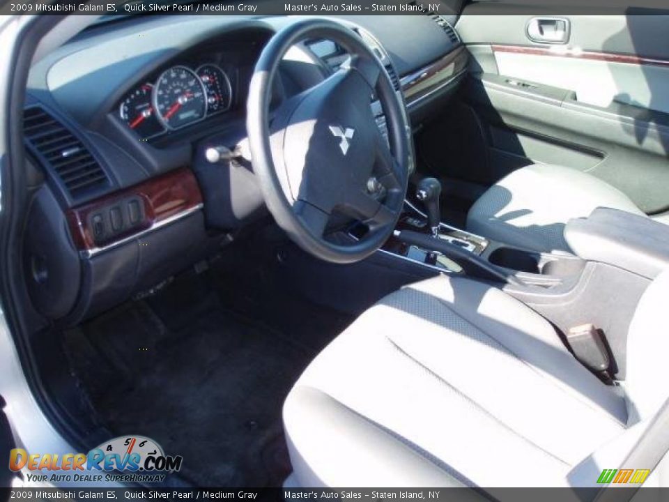 2009 Mitsubishi Galant ES Quick Silver Pearl / Medium Gray Photo #7