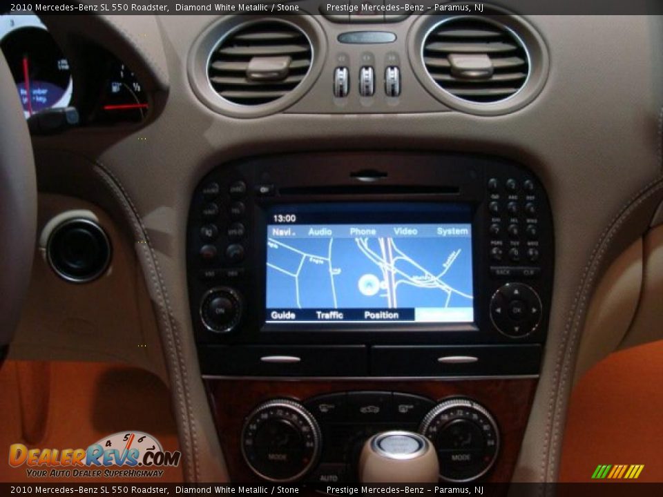 2010 Mercedes-Benz SL 550 Roadster Diamond White Metallic / Stone Photo #12