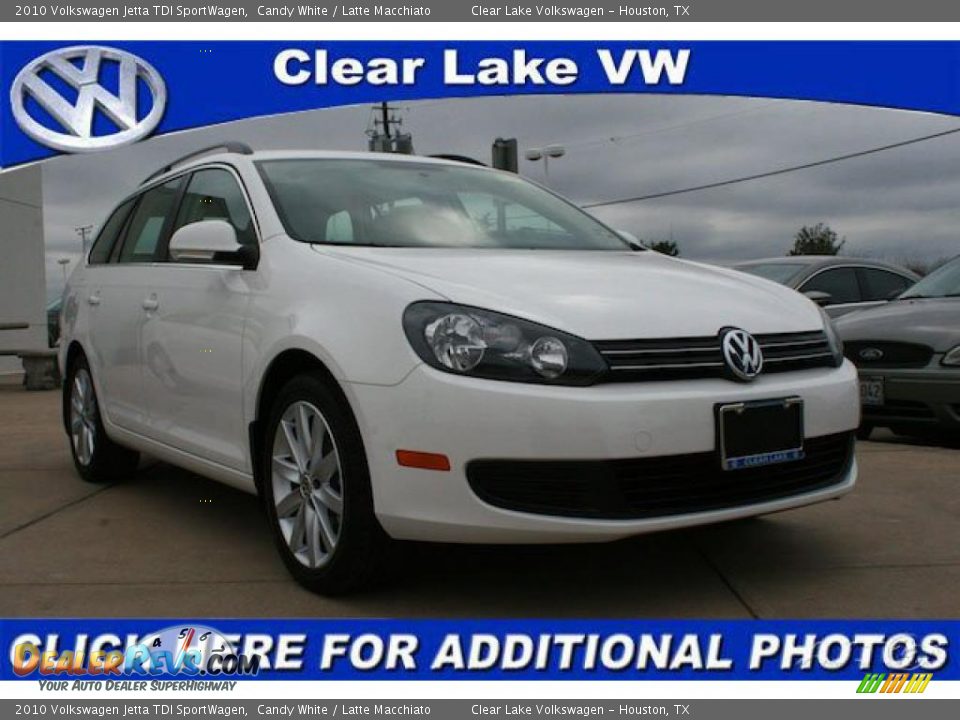 2010 Volkswagen Jetta TDI SportWagen Candy White / Latte Macchiato Photo #1