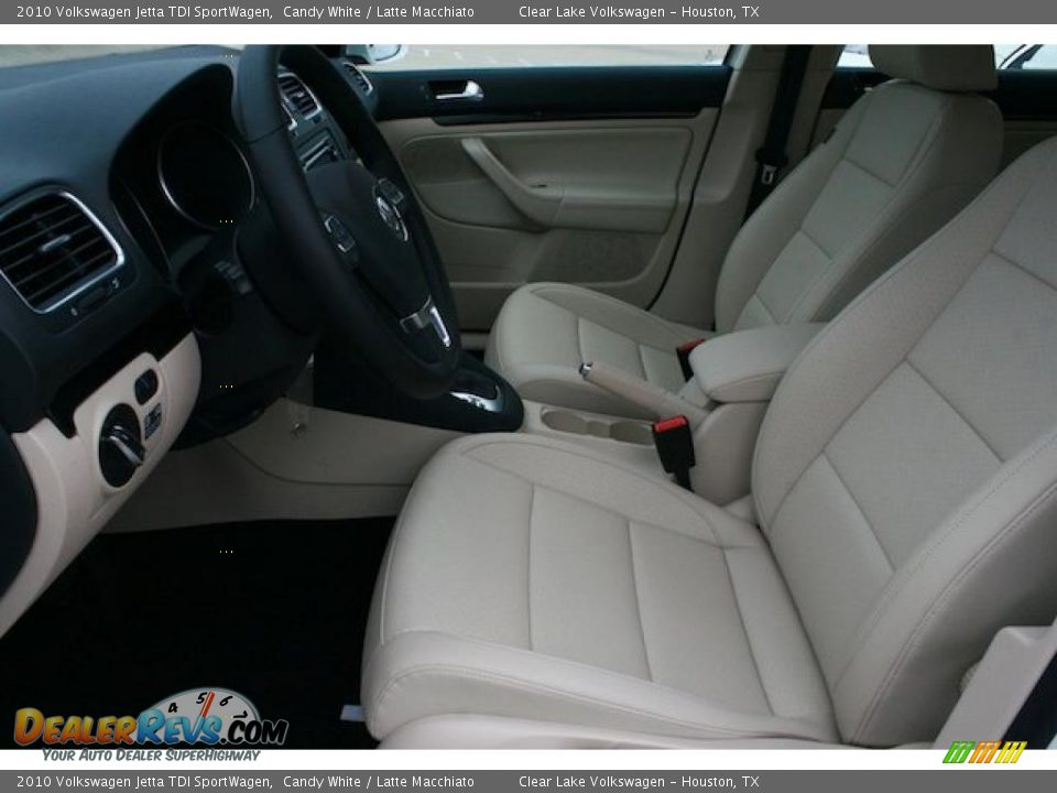 2010 Volkswagen Jetta TDI SportWagen Candy White / Latte Macchiato Photo #5