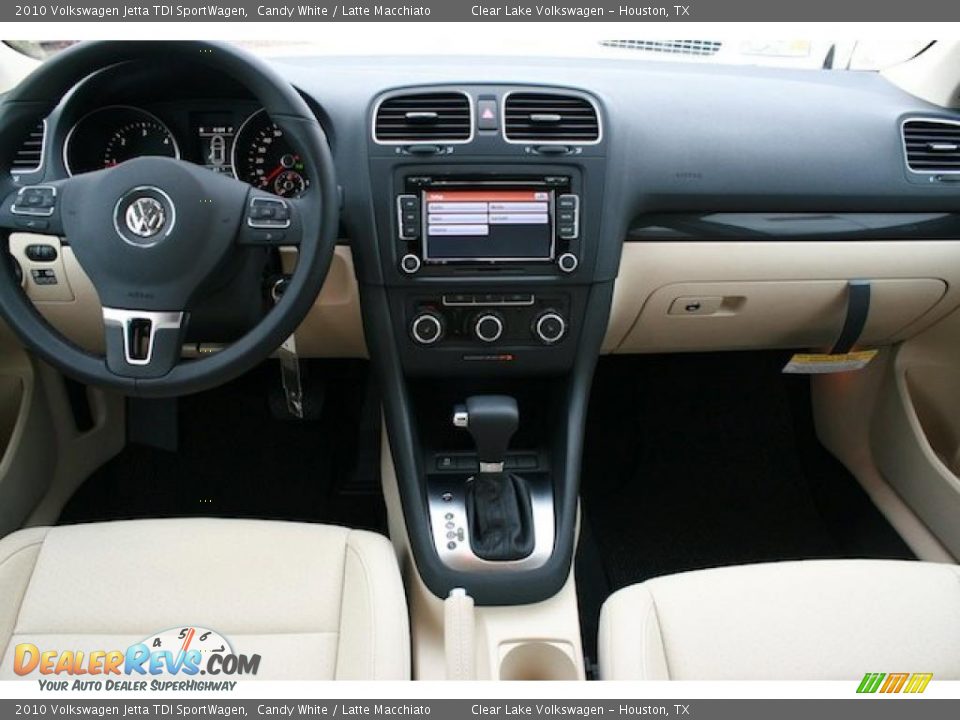 2010 Volkswagen Jetta TDI SportWagen Candy White / Latte Macchiato Photo #6