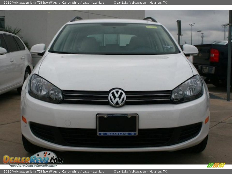 2010 Volkswagen Jetta TDI SportWagen Candy White / Latte Macchiato Photo #10