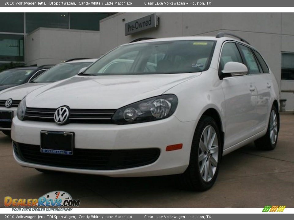 2010 Volkswagen Jetta TDI SportWagen Candy White / Latte Macchiato Photo #11