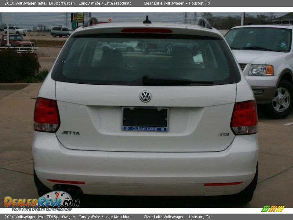 2010 Volkswagen Jetta TDI SportWagen Candy White / Latte Macchiato Photo #14