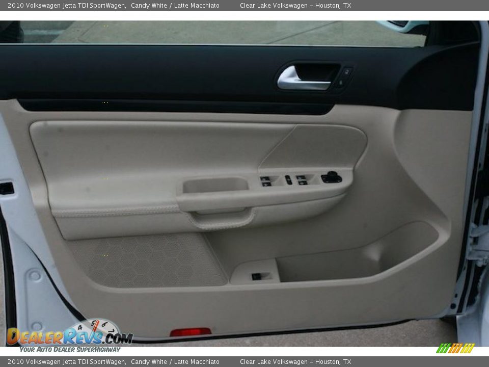 2010 Volkswagen Jetta TDI SportWagen Candy White / Latte Macchiato Photo #15