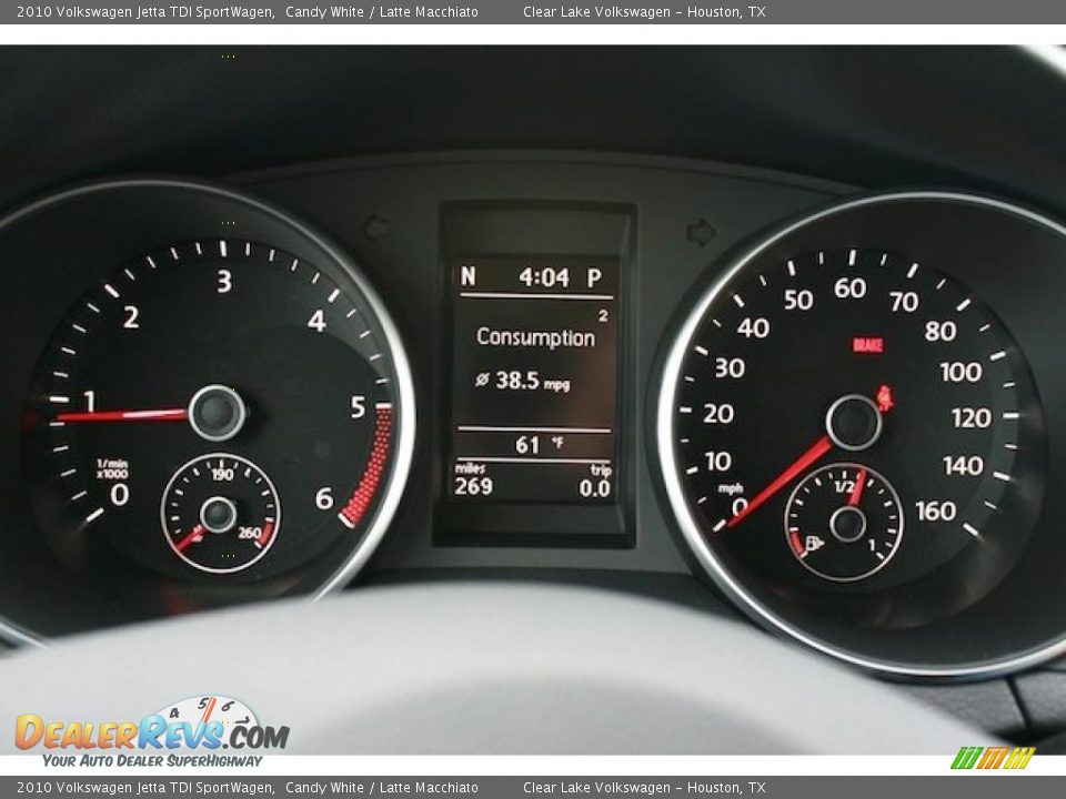 2010 Volkswagen Jetta TDI SportWagen Candy White / Latte Macchiato Photo #21