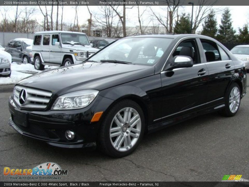 2009 Mercedes-Benz C 300 4Matic Sport Black / Black Photo #1