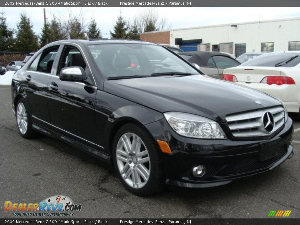 2009 Mercedes-Benz C 300 4Matic Sport Black / Black Photo #3