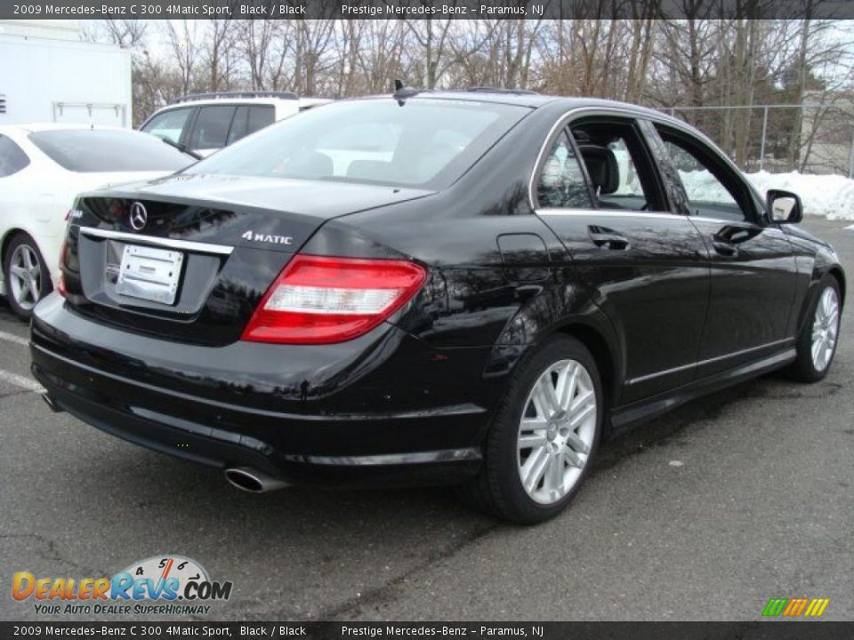 2009 Mercedes-Benz C 300 4Matic Sport Black / Black Photo #4