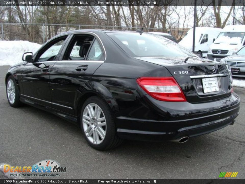 2009 Mercedes-Benz C 300 4Matic Sport Black / Black Photo #6