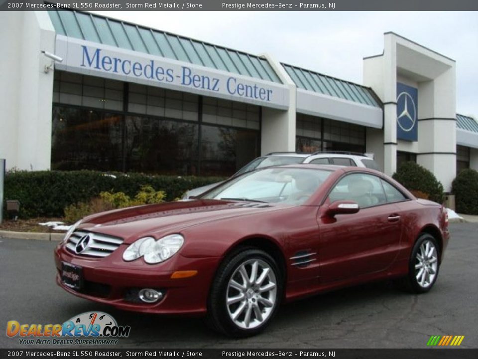2007 Mercedes-Benz SL 550 Roadster Storm Red Metallic / Stone Photo #2