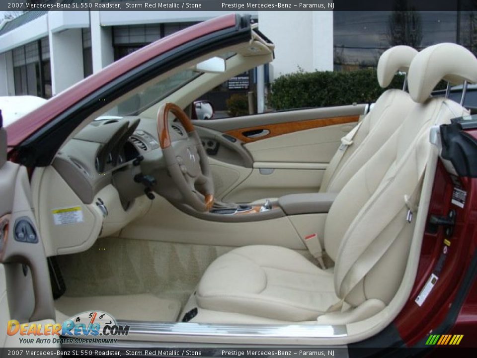 2007 Mercedes-Benz SL 550 Roadster Storm Red Metallic / Stone Photo #9