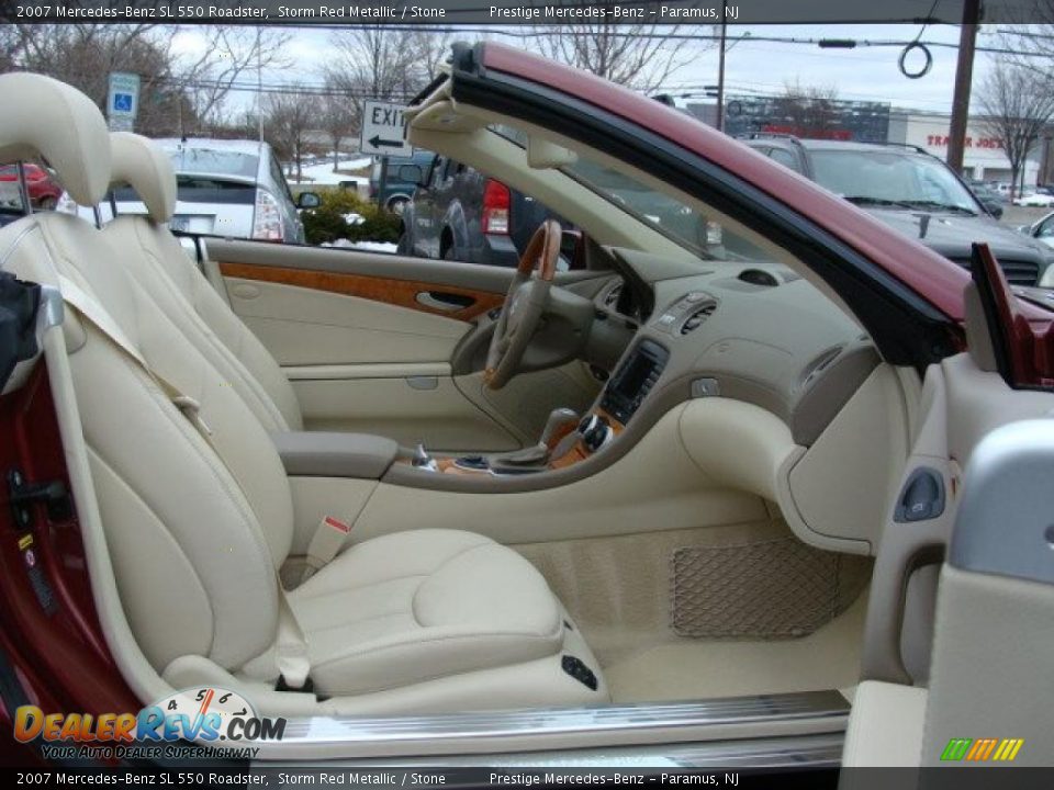 2007 Mercedes-Benz SL 550 Roadster Storm Red Metallic / Stone Photo #10