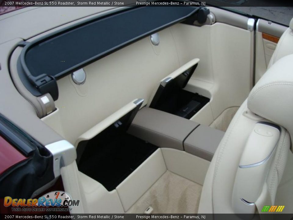2007 Mercedes-Benz SL 550 Roadster Storm Red Metallic / Stone Photo #14