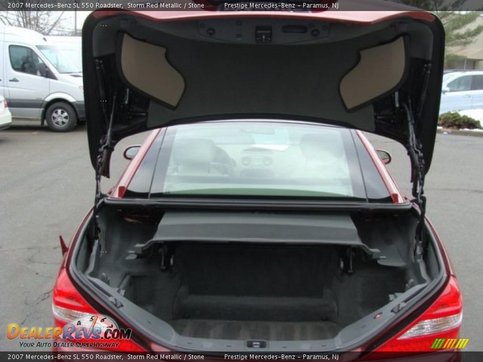 2007 Mercedes-Benz SL 550 Roadster Storm Red Metallic / Stone Photo #15