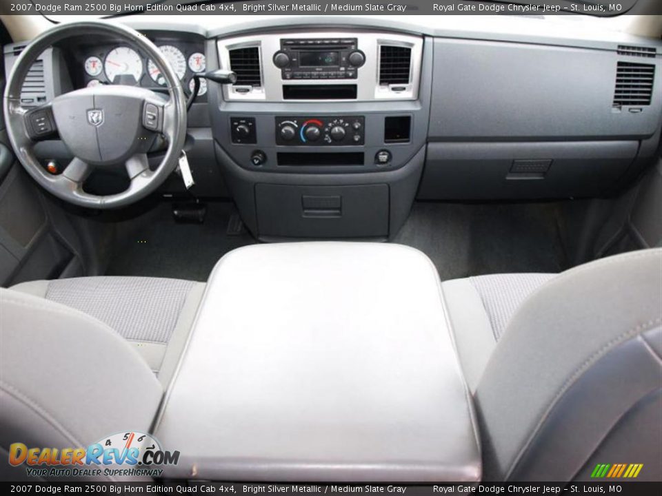 2007 Dodge Ram 2500 Big Horn Edition Quad Cab 4x4 Bright Silver Metallic / Medium Slate Gray Photo #10