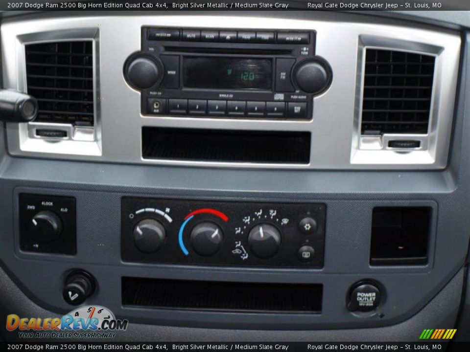 2007 Dodge Ram 2500 Big Horn Edition Quad Cab 4x4 Bright Silver Metallic / Medium Slate Gray Photo #12