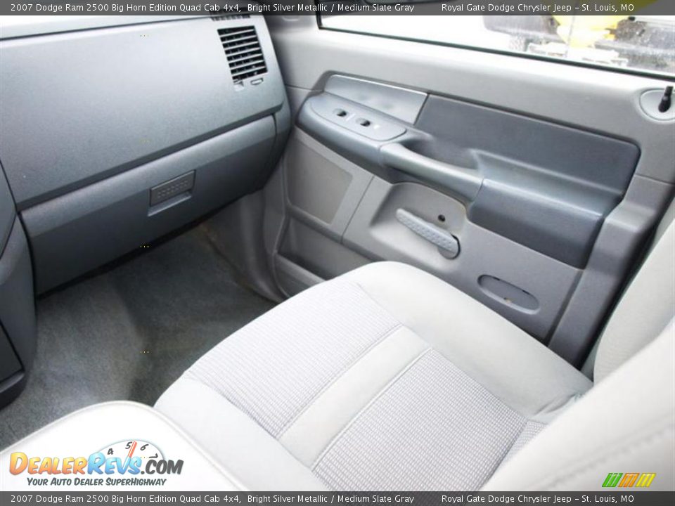2007 Dodge Ram 2500 Big Horn Edition Quad Cab 4x4 Bright Silver Metallic / Medium Slate Gray Photo #13