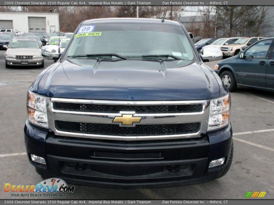 2009 Chevrolet Silverado 1500 Regular Cab 4x4 Imperial Blue Metallic / Dark Titanium Photo #2