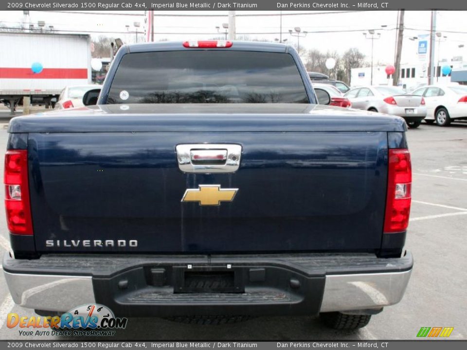2009 Chevrolet Silverado 1500 Regular Cab 4x4 Imperial Blue Metallic / Dark Titanium Photo #5