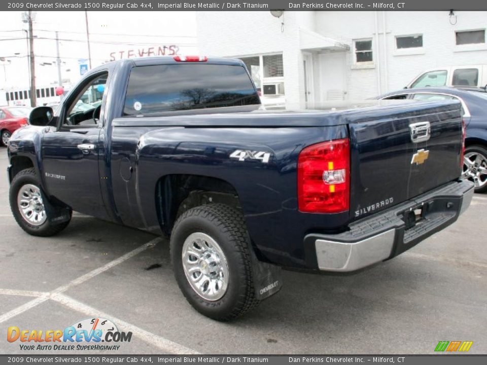 2009 Chevrolet Silverado 1500 Regular Cab 4x4 Imperial Blue Metallic / Dark Titanium Photo #7