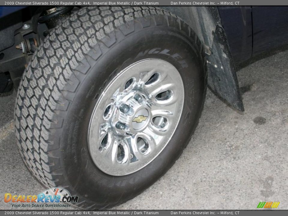 2009 Chevrolet Silverado 1500 Regular Cab 4x4 Imperial Blue Metallic / Dark Titanium Photo #8