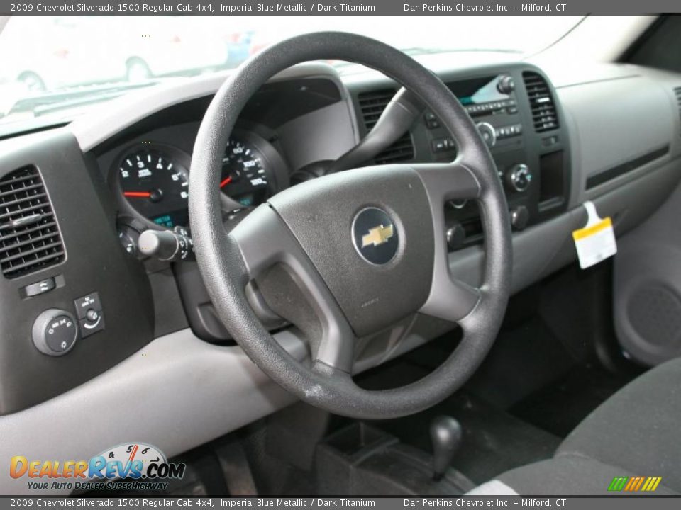 2009 Chevrolet Silverado 1500 Regular Cab 4x4 Imperial Blue Metallic / Dark Titanium Photo #9