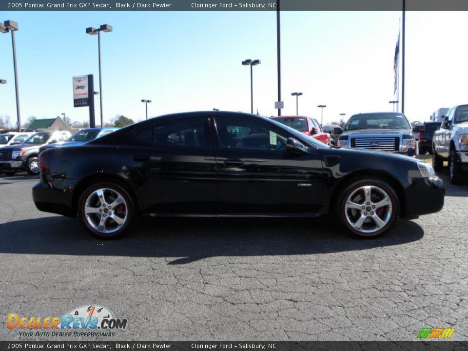 2005 Pontiac Grand Prix GXP Sedan Black / Dark Pewter Photo #2
