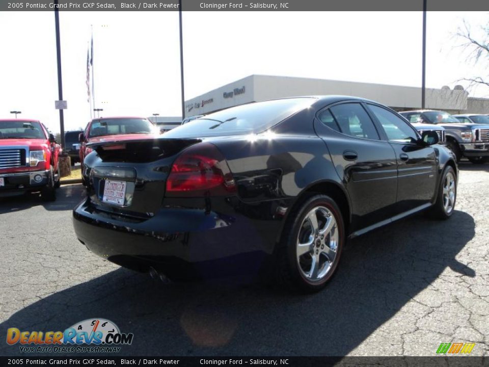 2005 Pontiac Grand Prix GXP Sedan Black / Dark Pewter Photo #3