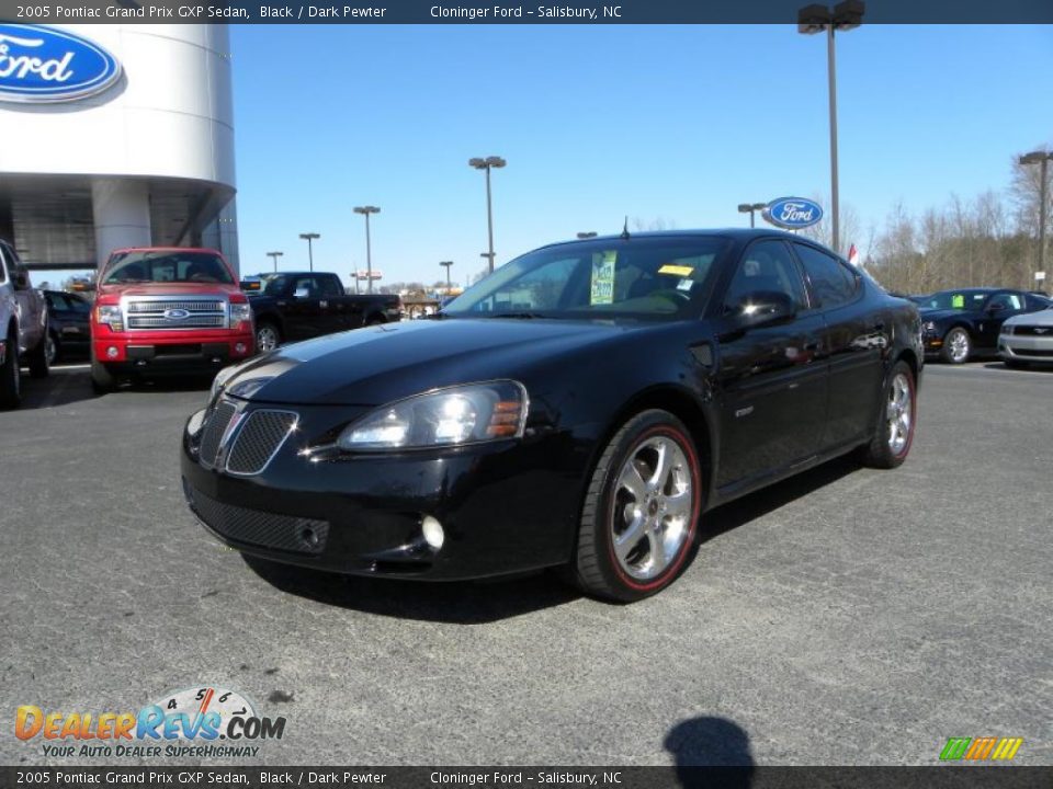 2005 Pontiac Grand Prix GXP Sedan Black / Dark Pewter Photo #6