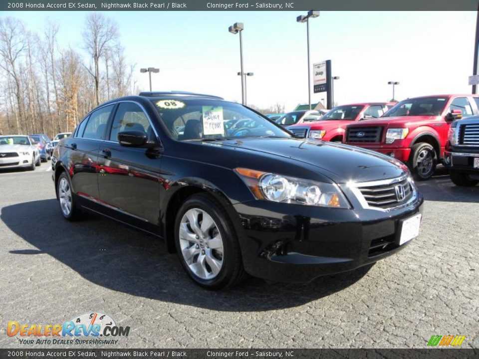 2008 Honda Accord EX Sedan Nighthawk Black Pearl / Black Photo #1