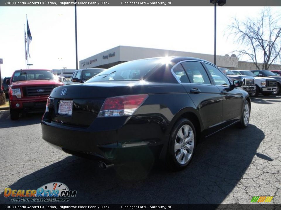 2008 Honda Accord EX Sedan Nighthawk Black Pearl / Black Photo #3