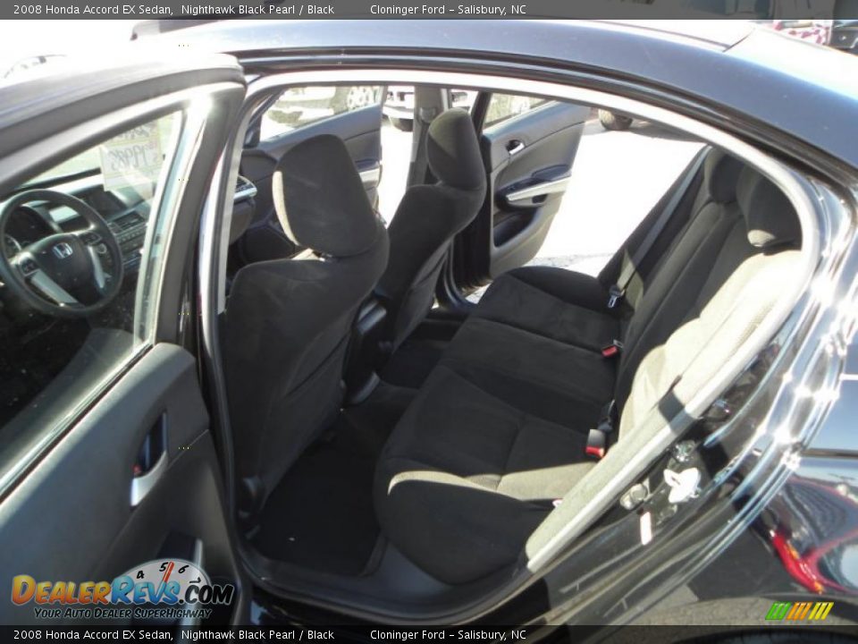 2008 Honda Accord EX Sedan Nighthawk Black Pearl / Black Photo #9