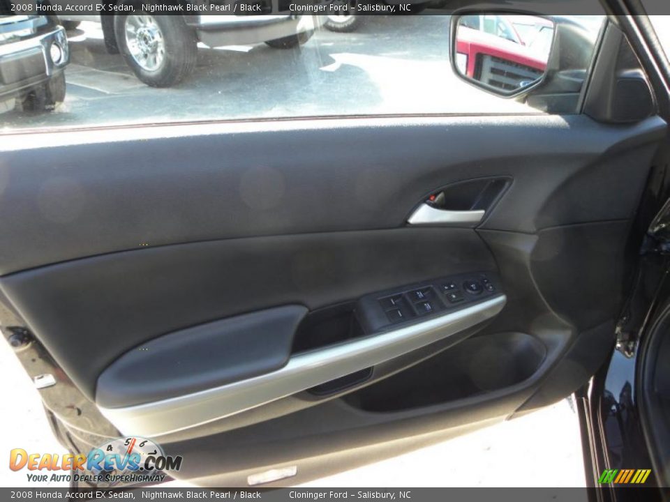 2008 Honda Accord EX Sedan Nighthawk Black Pearl / Black Photo #14