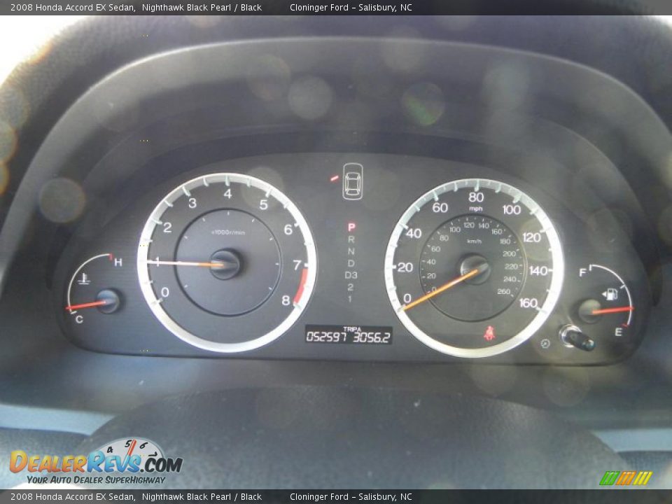 2008 Honda Accord EX Sedan Nighthawk Black Pearl / Black Photo #17