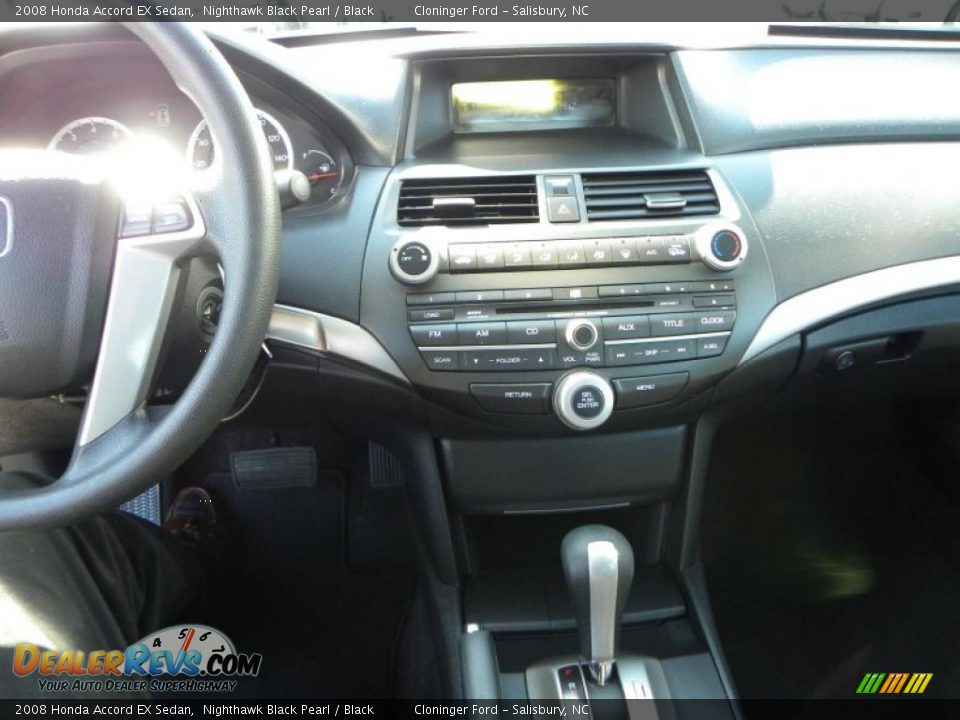 2008 Honda Accord EX Sedan Nighthawk Black Pearl / Black Photo #22