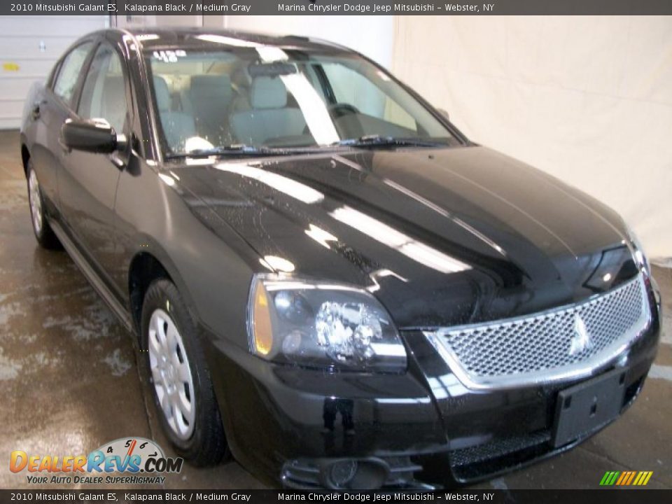 2010 Mitsubishi Galant ES Kalapana Black / Medium Gray Photo #6