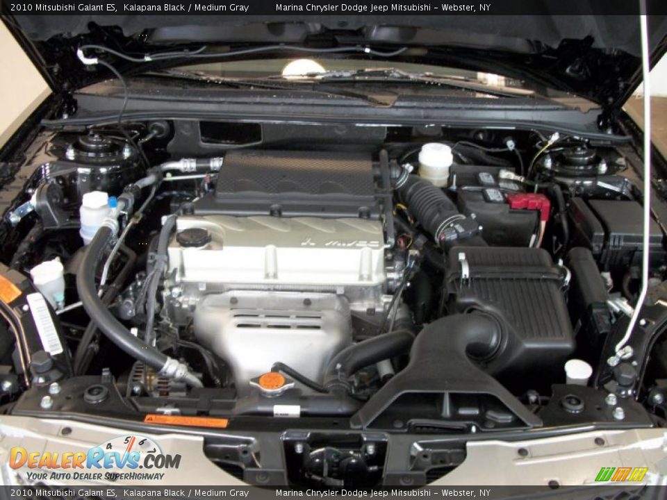 2010 Mitsubishi Galant ES Kalapana Black / Medium Gray Photo #21