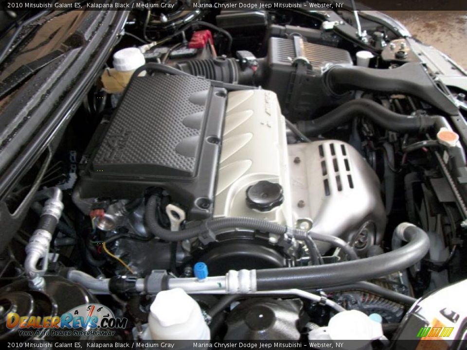 2010 Mitsubishi Galant ES Kalapana Black / Medium Gray Photo #22